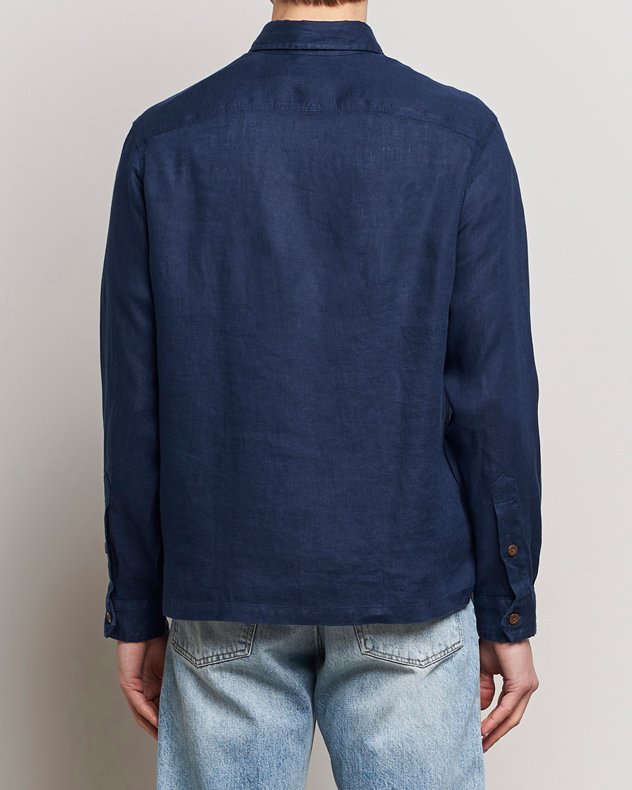 Herren | Hemden | Polo Ralph Lauren | Linen Overshirt Newport Navy