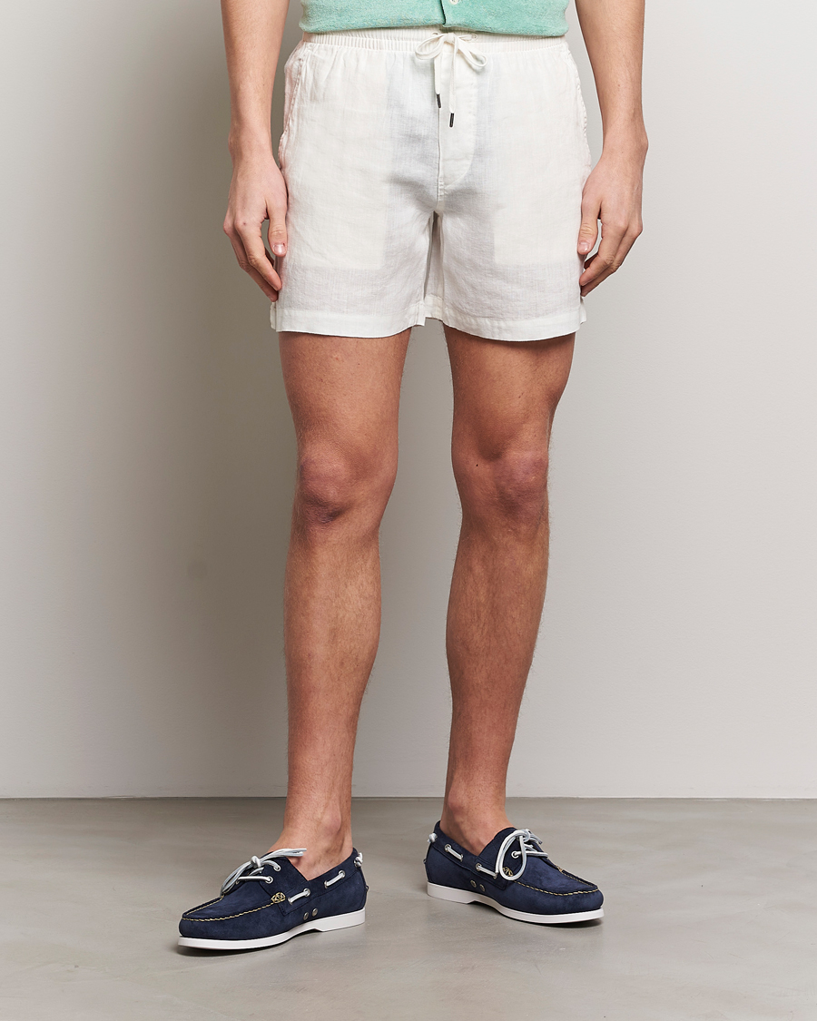 Herren | World of Ralph Lauren | Polo Ralph Lauren | Prepster Linen Drawstring Shorts Deckwash White