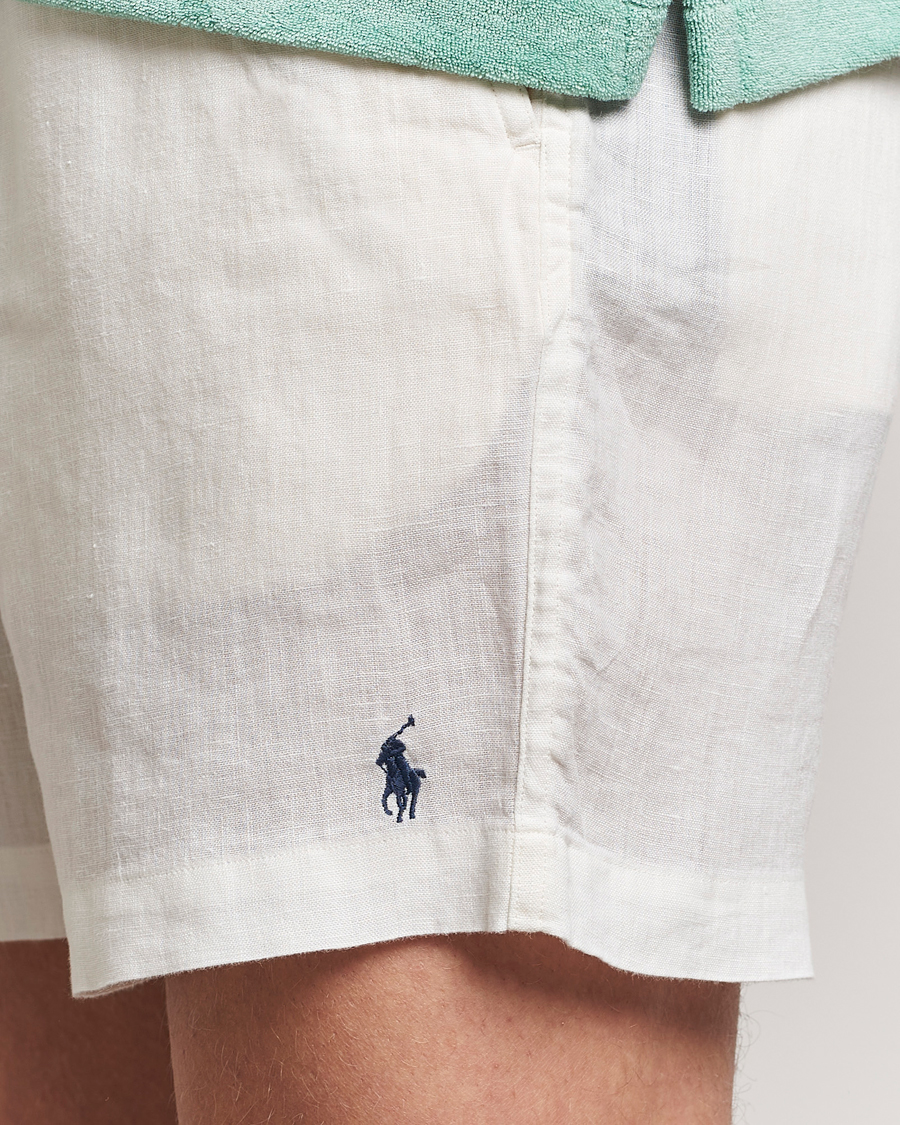 Herren | Shorts | Polo Ralph Lauren | Prepster Linen Drawstring Shorts Deckwash White
