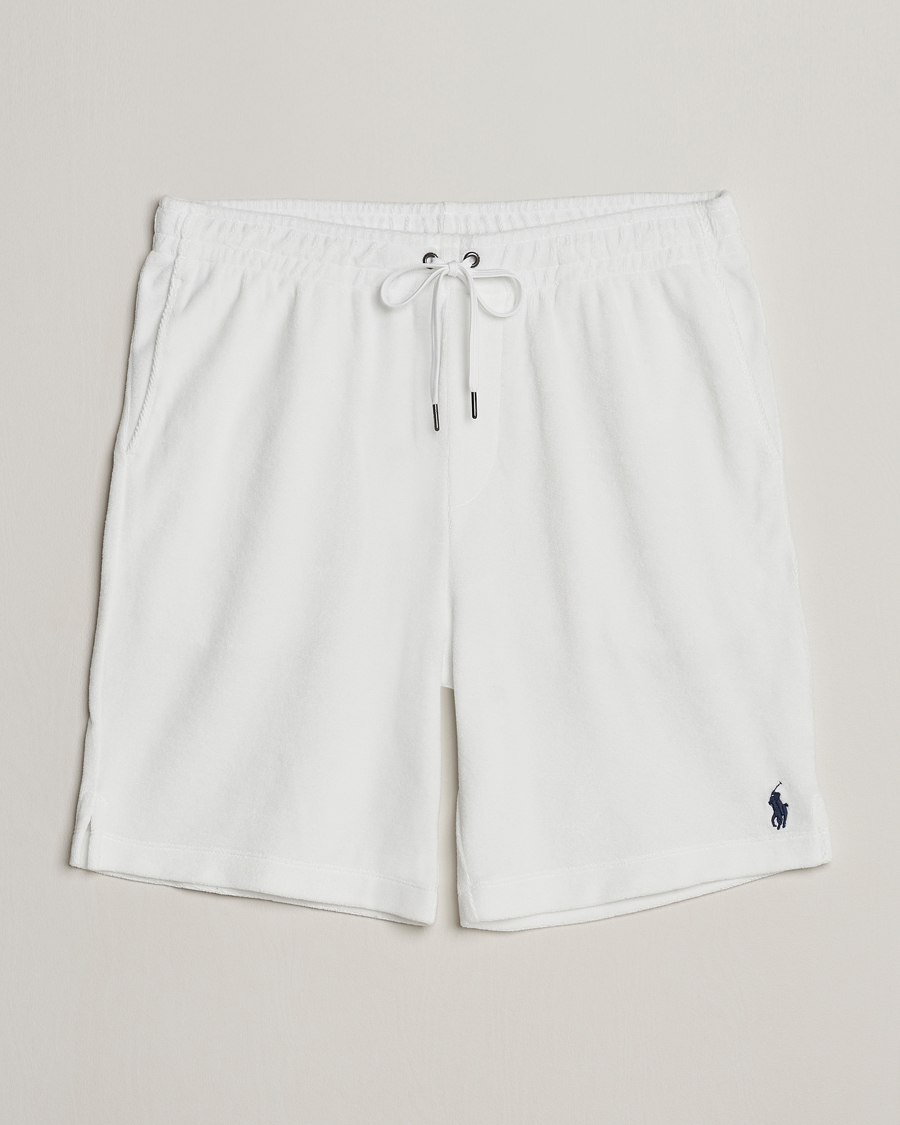 Herren | Shorts | Polo Ralph Lauren | Cotton Terry Drawstring Shorts White