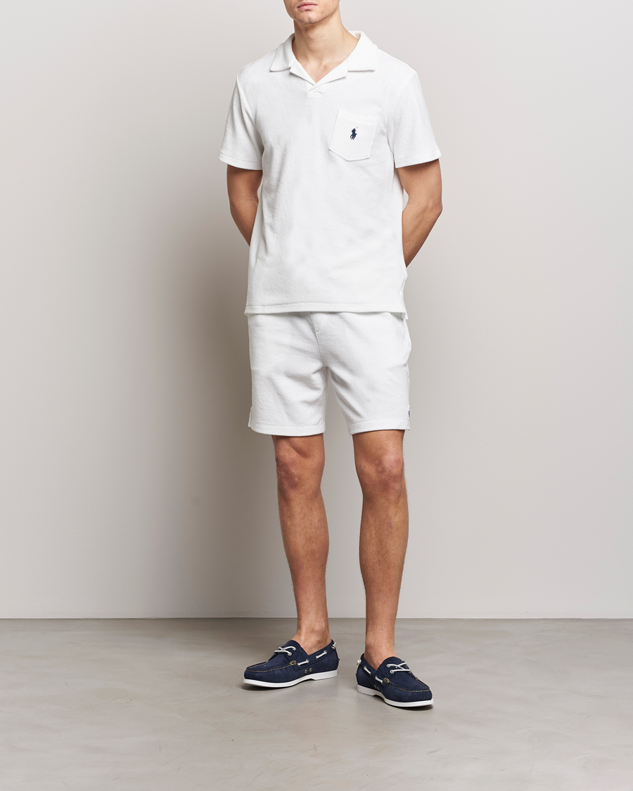 Herren | Shorts | Polo Ralph Lauren | Cotton Terry Drawstring Shorts White