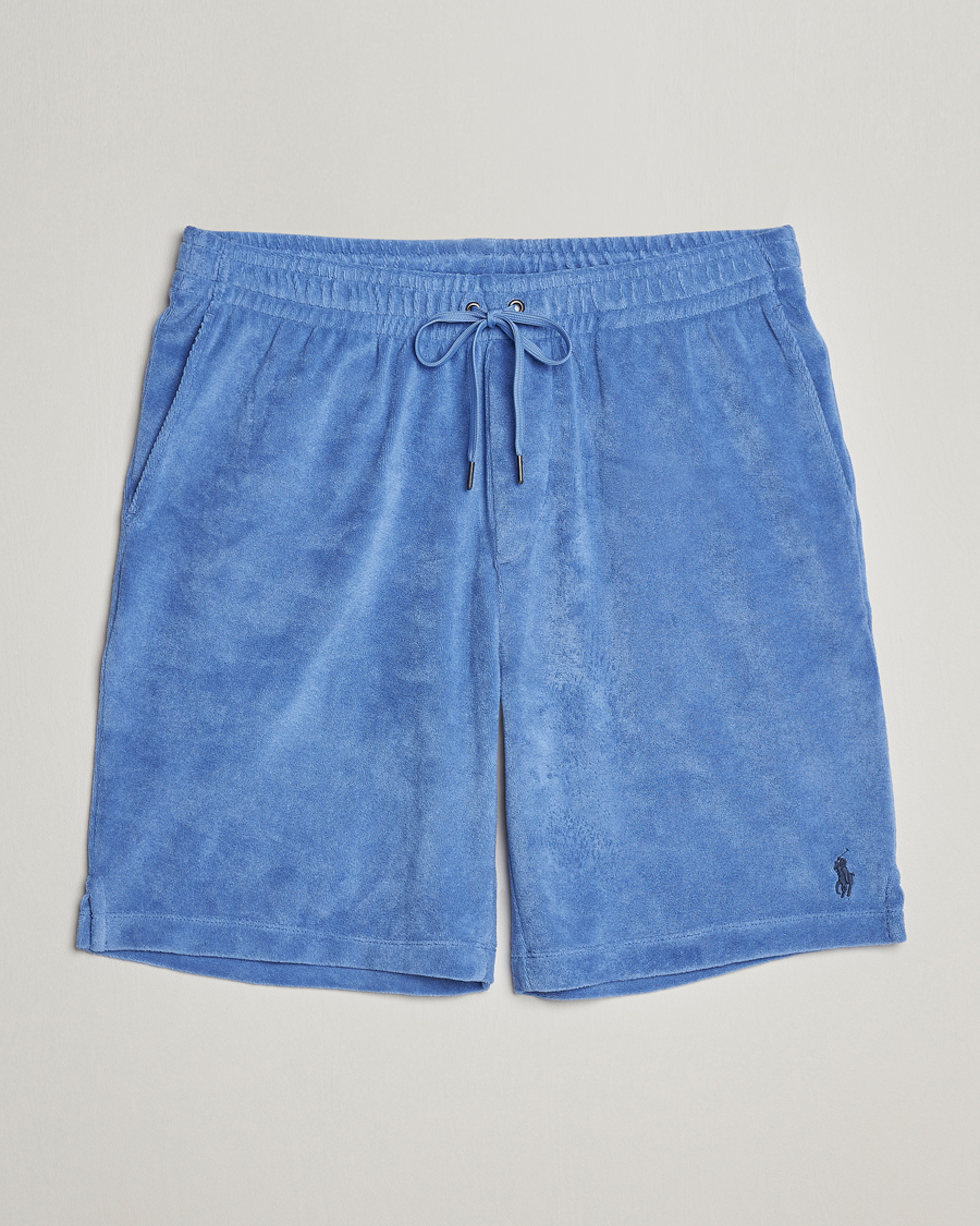 Herren | Shorts | Polo Ralph Lauren | Cotton Terry Drawstring Shorts Harbour Island Blue