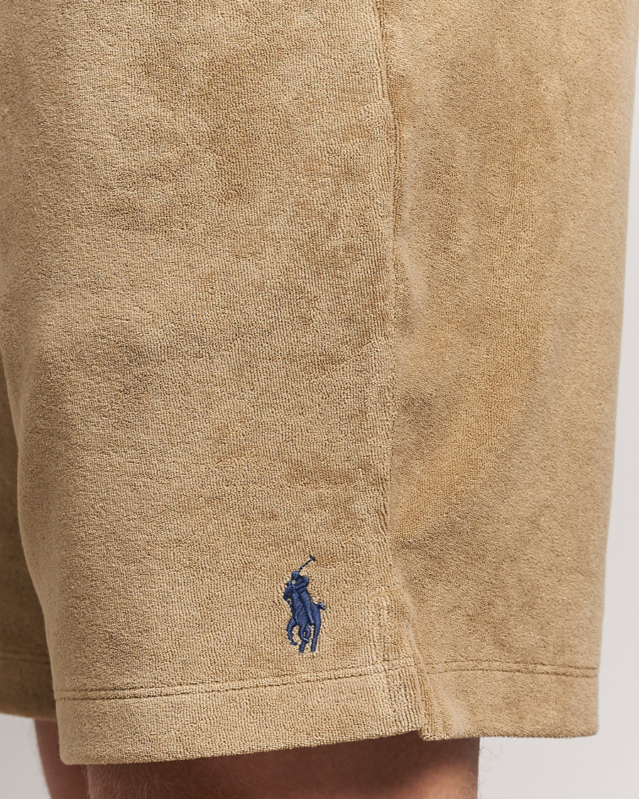 Herren | Shorts | Polo Ralph Lauren | Cotton Terry Drawstring Shorts Coastal Beige
