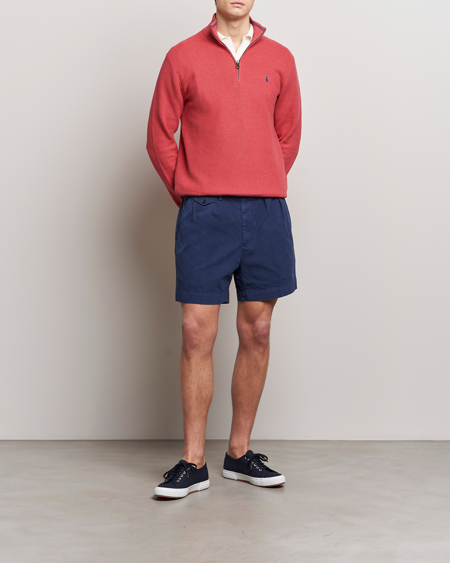 Herren | Shorts | Polo Ralph Lauren | Pleated Featherweight Twill Shorts Newport Navy