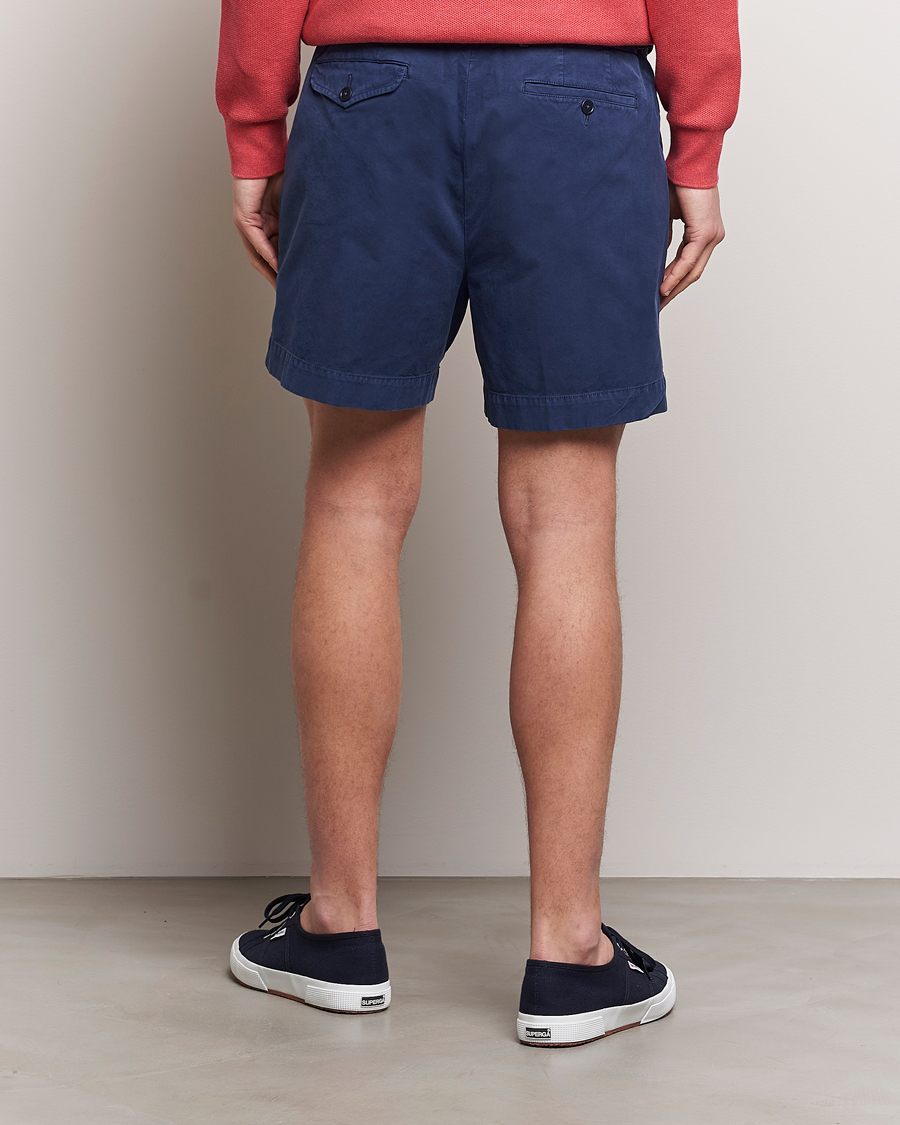 Herren | Shorts | Polo Ralph Lauren | Pleated Featherweight Twill Shorts Newport Navy