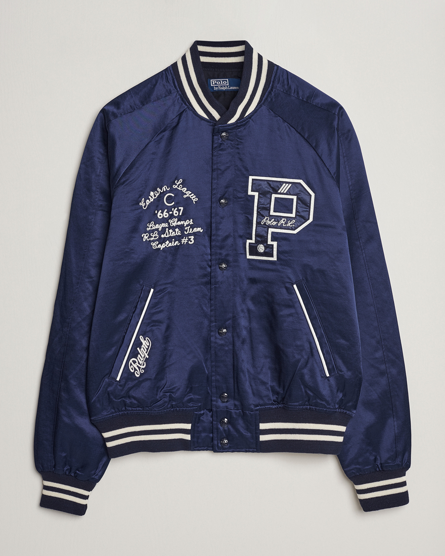 Herren | Jacken | Polo Ralph Lauren | Varsity Bomber Satin Jacket Aviator Navy