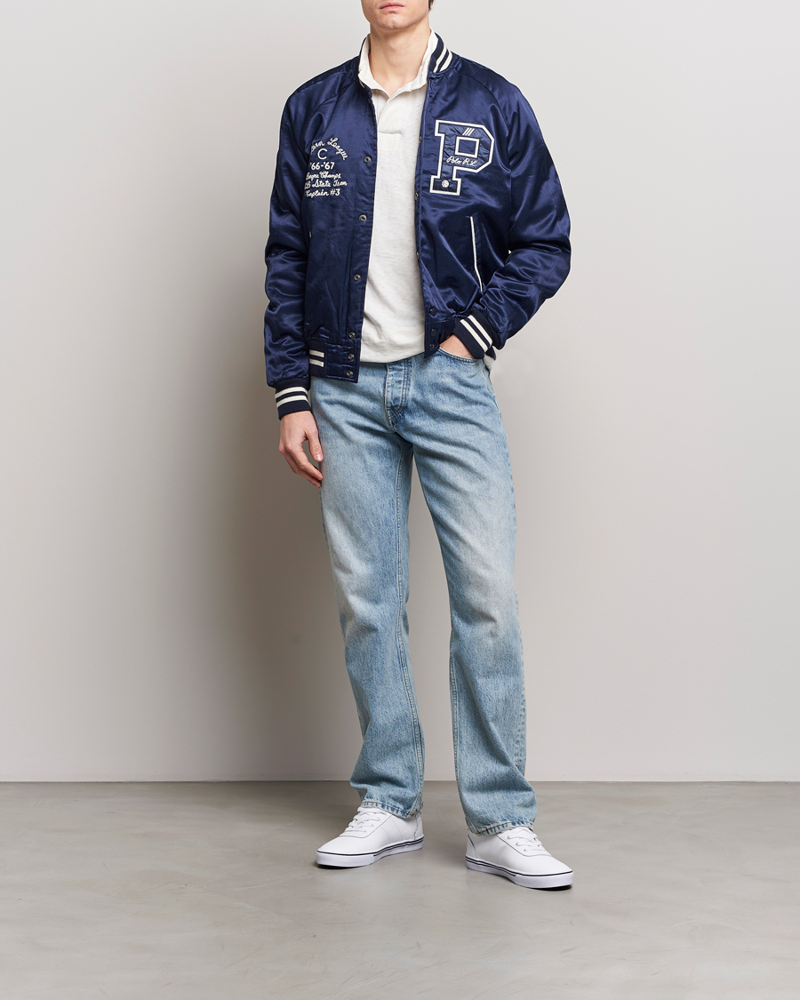 Herren | Jacken | Polo Ralph Lauren | Varsity Bomber Satin Jacket Aviator Navy