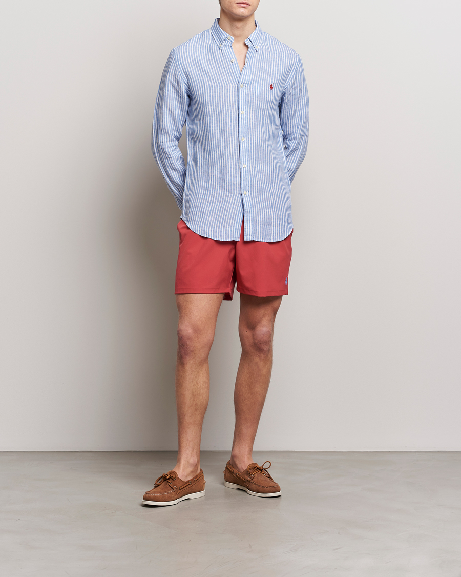 Herren | Badehosen | Polo Ralph Lauren | Recycled Traveler Boxer Swimshorts Nantucket Red