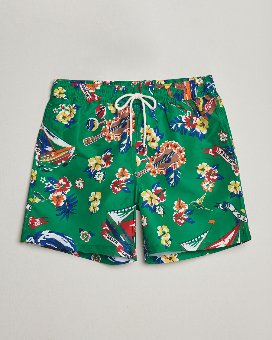 Herren | Badehosen | Polo Ralph Lauren | Recycled Traveler Printed Swimshorts Surfer Bear