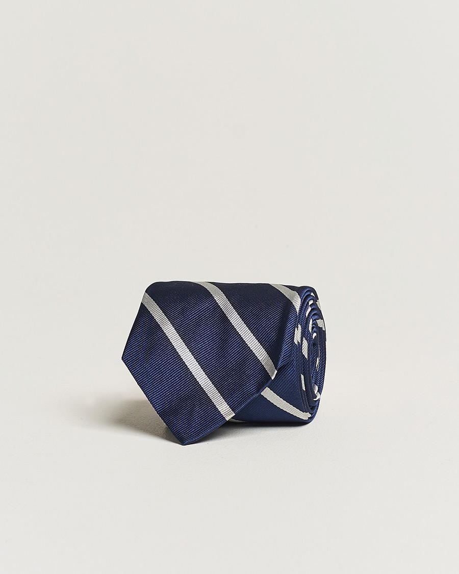 Herren | Polo Ralph Lauren Striped Tie Navy/White | Polo Ralph Lauren | Striped Tie Navy/White
