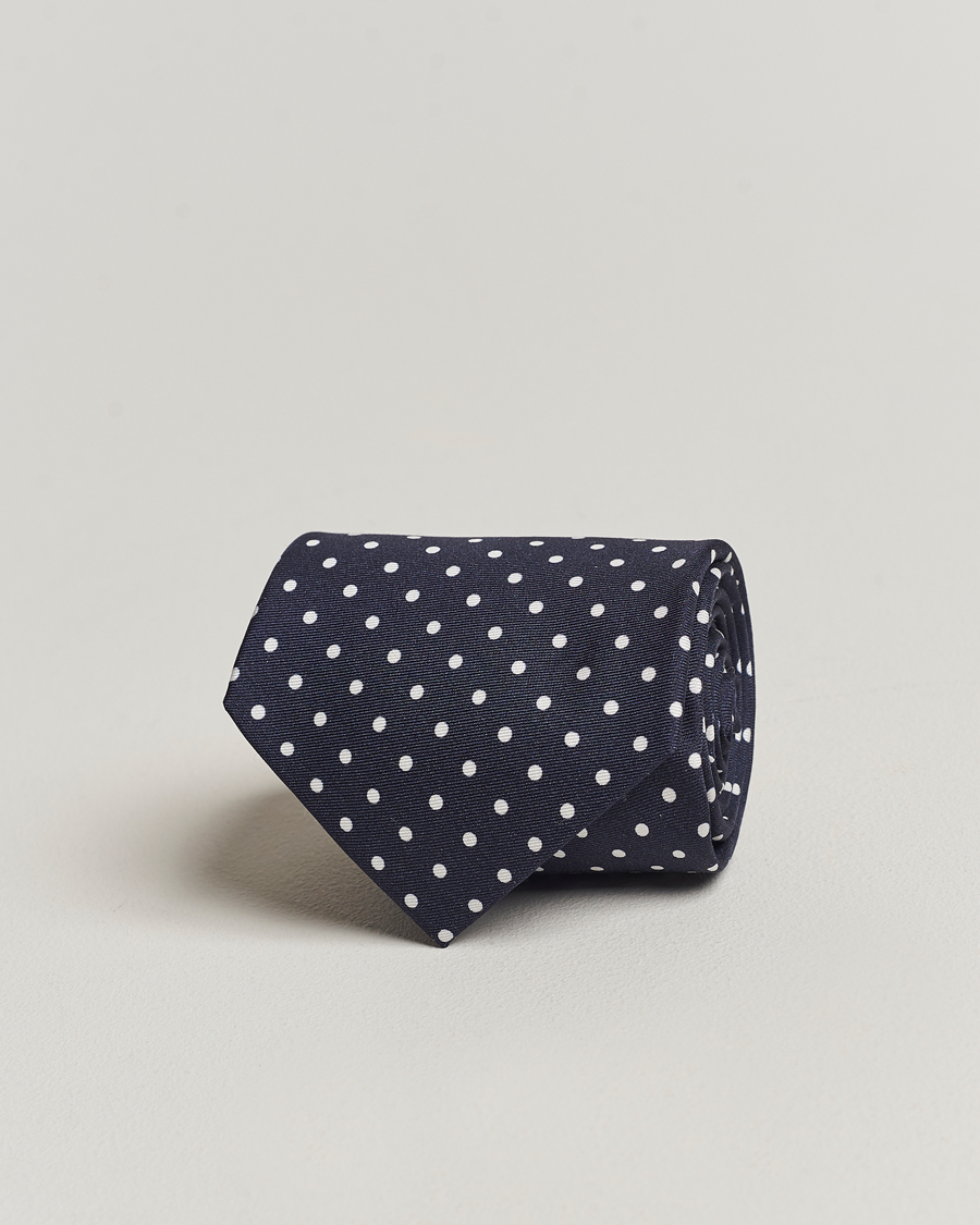 Herren | Polo Ralph Lauren St James Spot Tie Navy/White | Polo Ralph Lauren | St James Spot Tie Navy/White