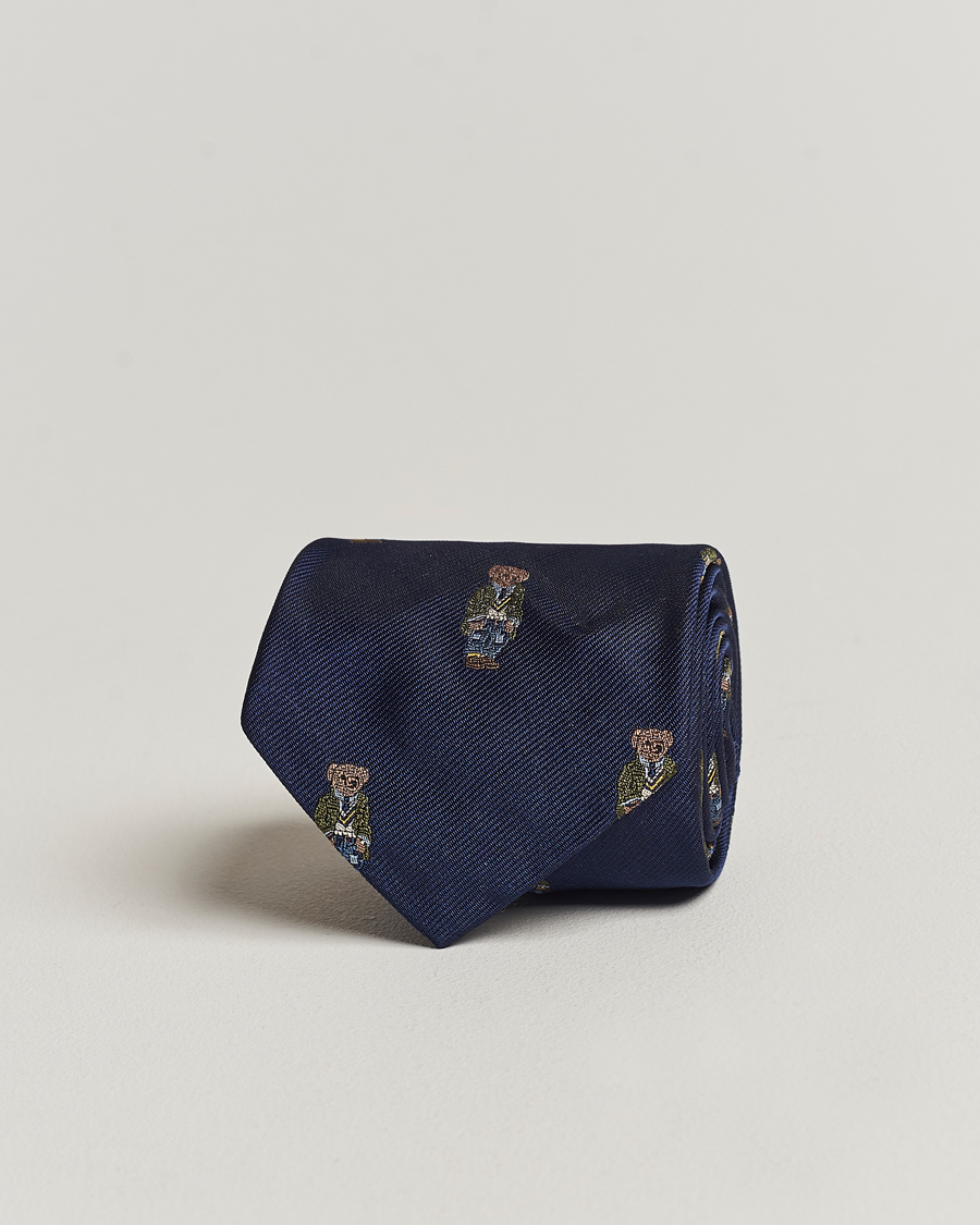 Herren | Polo Ralph Lauren Heritage Bear Tie Navy | Polo Ralph Lauren | Heritage Bear Tie Navy