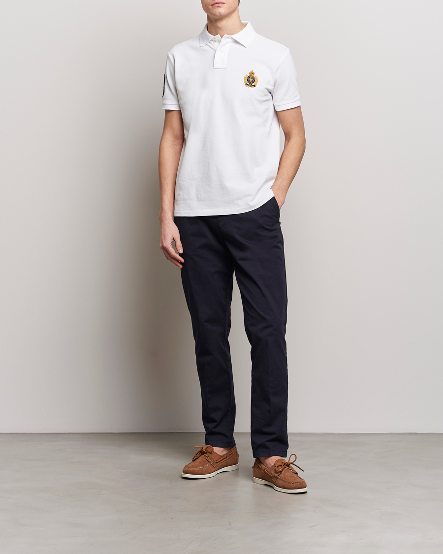 Herren | Poloshirts | Polo Ralph Lauren | Custom Slim Fit Match Club Polo White