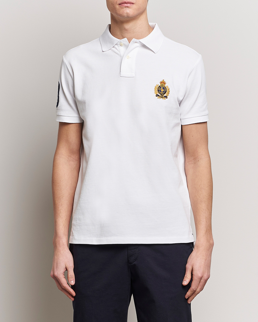 Herren | Poloshirts | Polo Ralph Lauren | Custom Slim Fit Match Club Polo White
