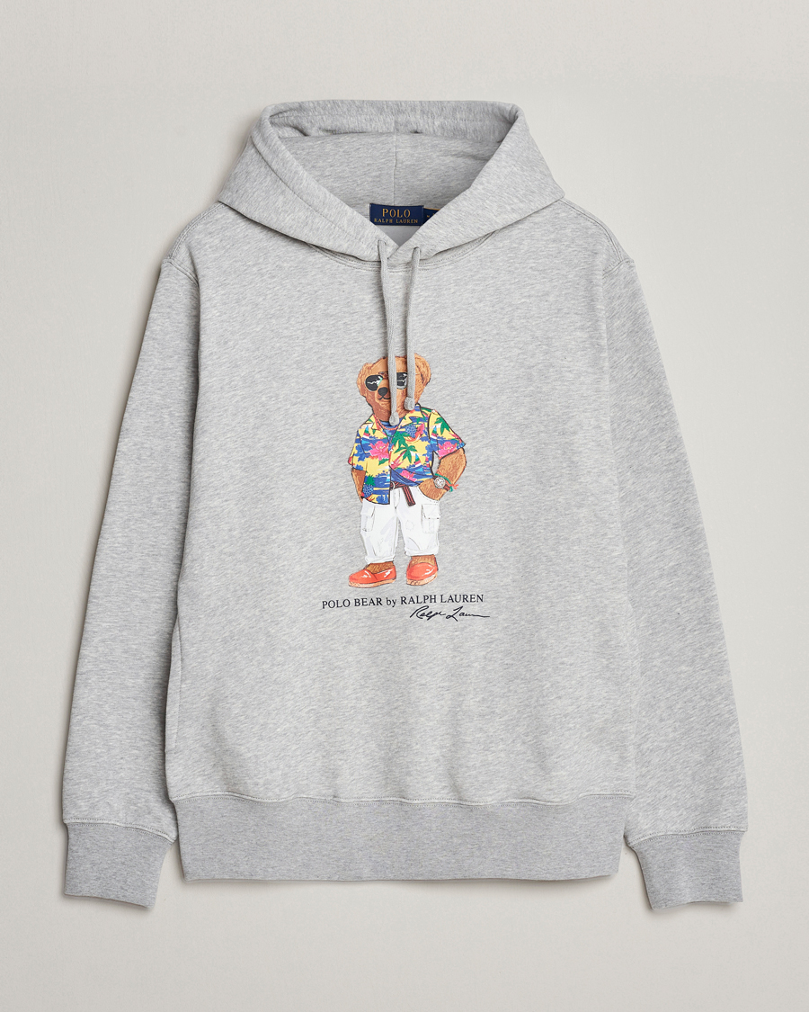 Herren | Pullover | Polo Ralph Lauren | Printed Beach Bear Hoodie Andover Heather