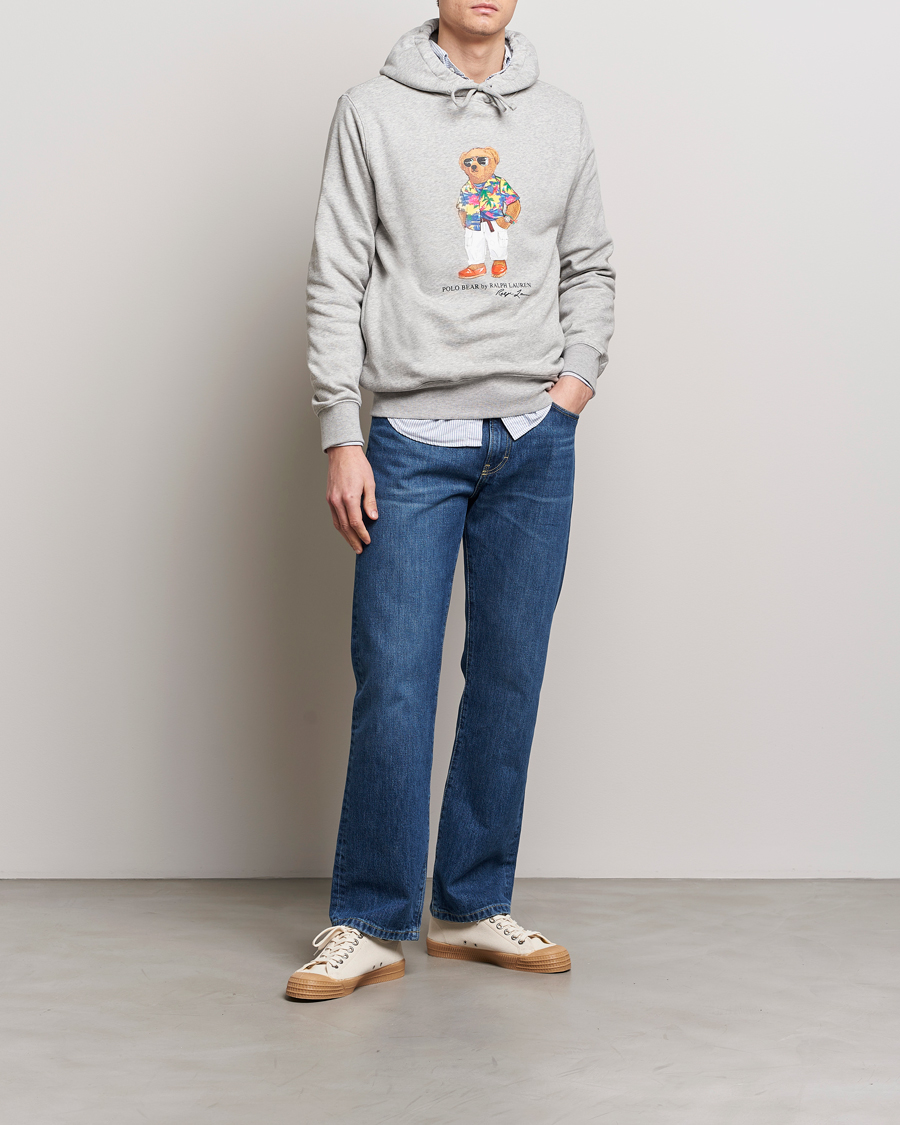Herren | Pullover | Polo Ralph Lauren | Printed Beach Bear Hoodie Andover Heather