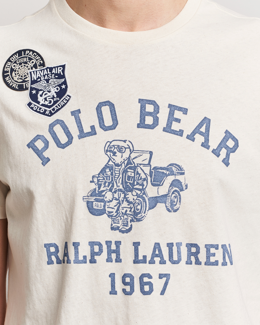 Herren | T-Shirts | Polo Ralph Lauren | Graphic Printed Crew Neck T-Shirt Deckwash White