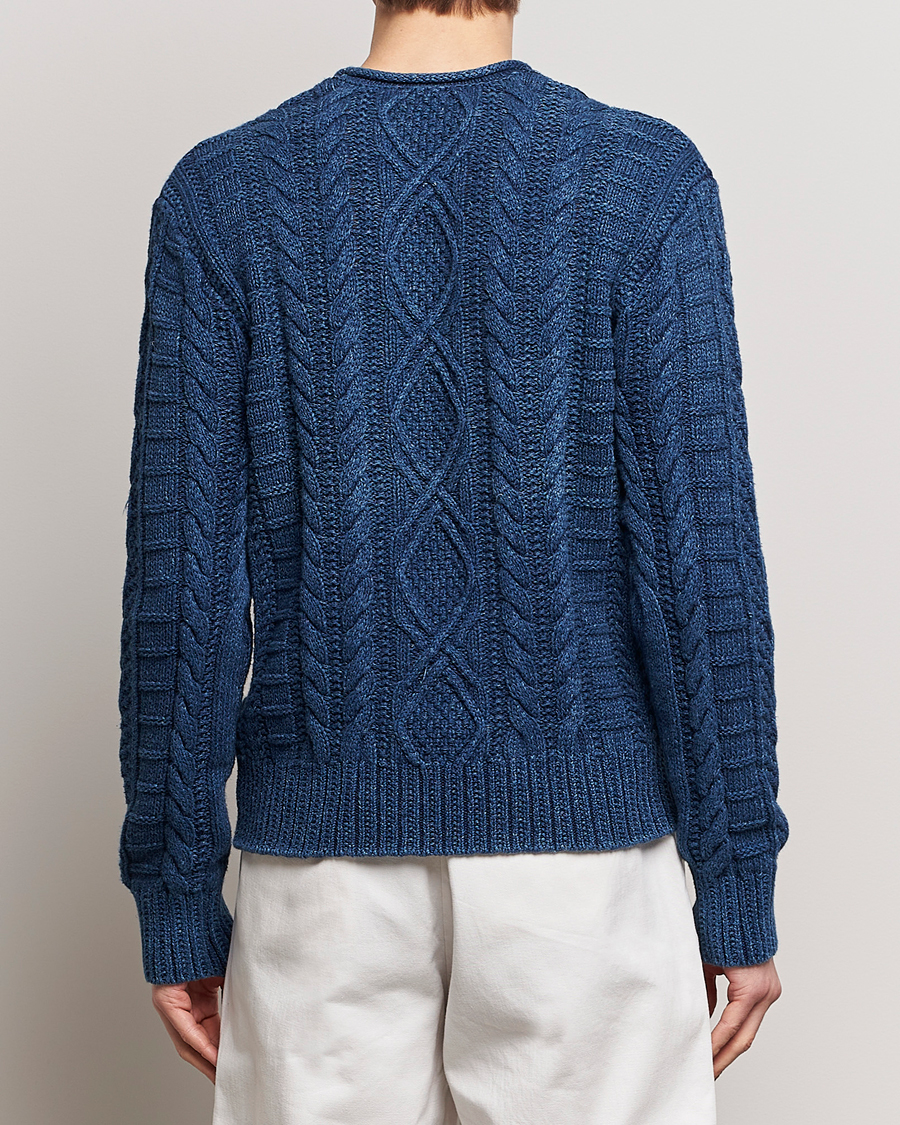 Herren | Pullover | Polo Ralph Lauren | Cotton Fisherman Sweater Indigo