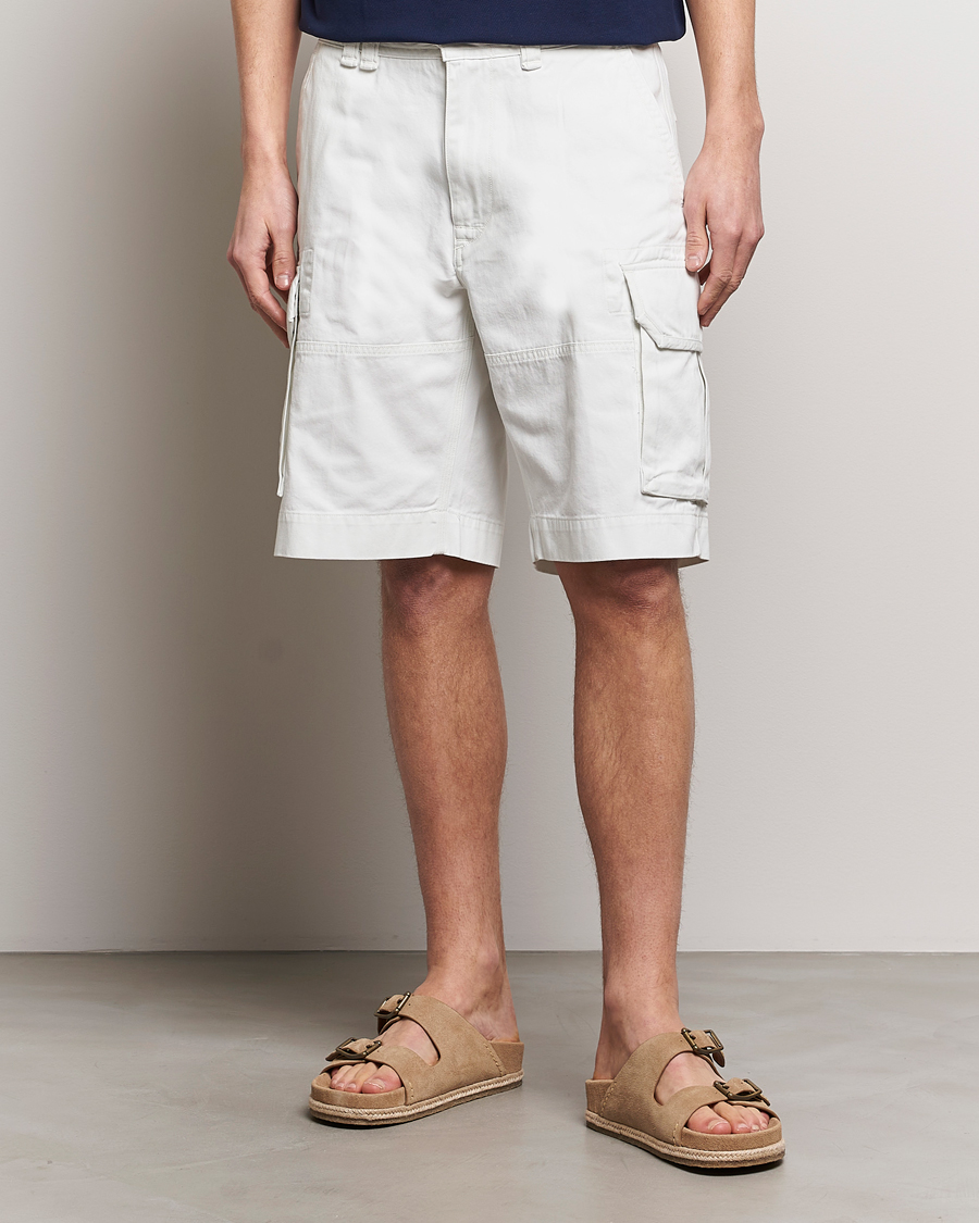 Herren | Cargoshorts | Polo Ralph Lauren | Slub Twill Cargo Shorts Deckwash White
