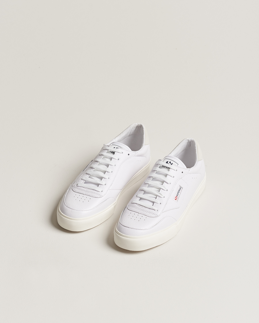 Herren | Superga 3843 Leather Sneaker White | Superga | 3843 Leather Sneaker White