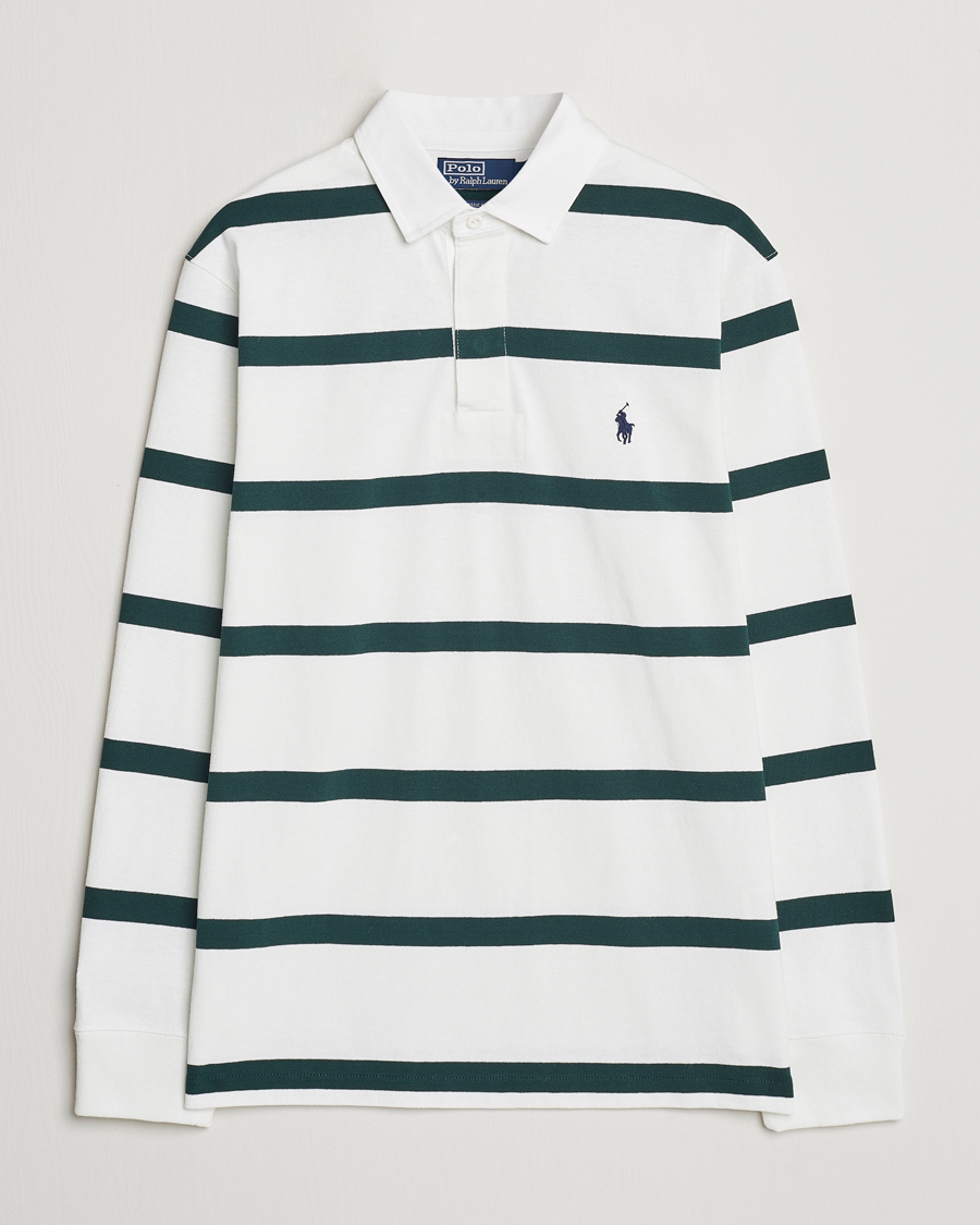 Herren | Pullover | Polo Ralph Lauren | Wimbledon Rugby Sweater White/Moss Agate