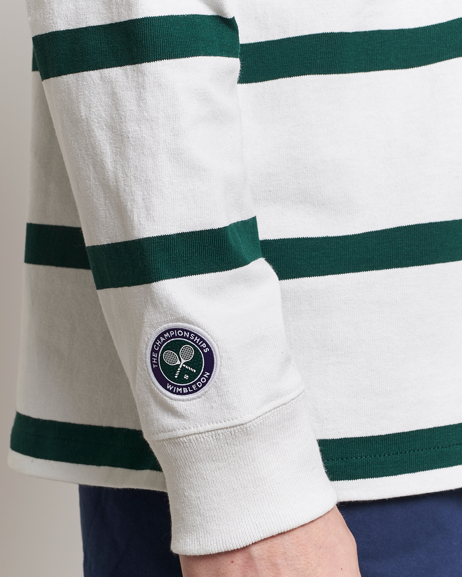 Herren | Pullover | Polo Ralph Lauren | Wimbledon Rugby Sweater White/Moss Agate