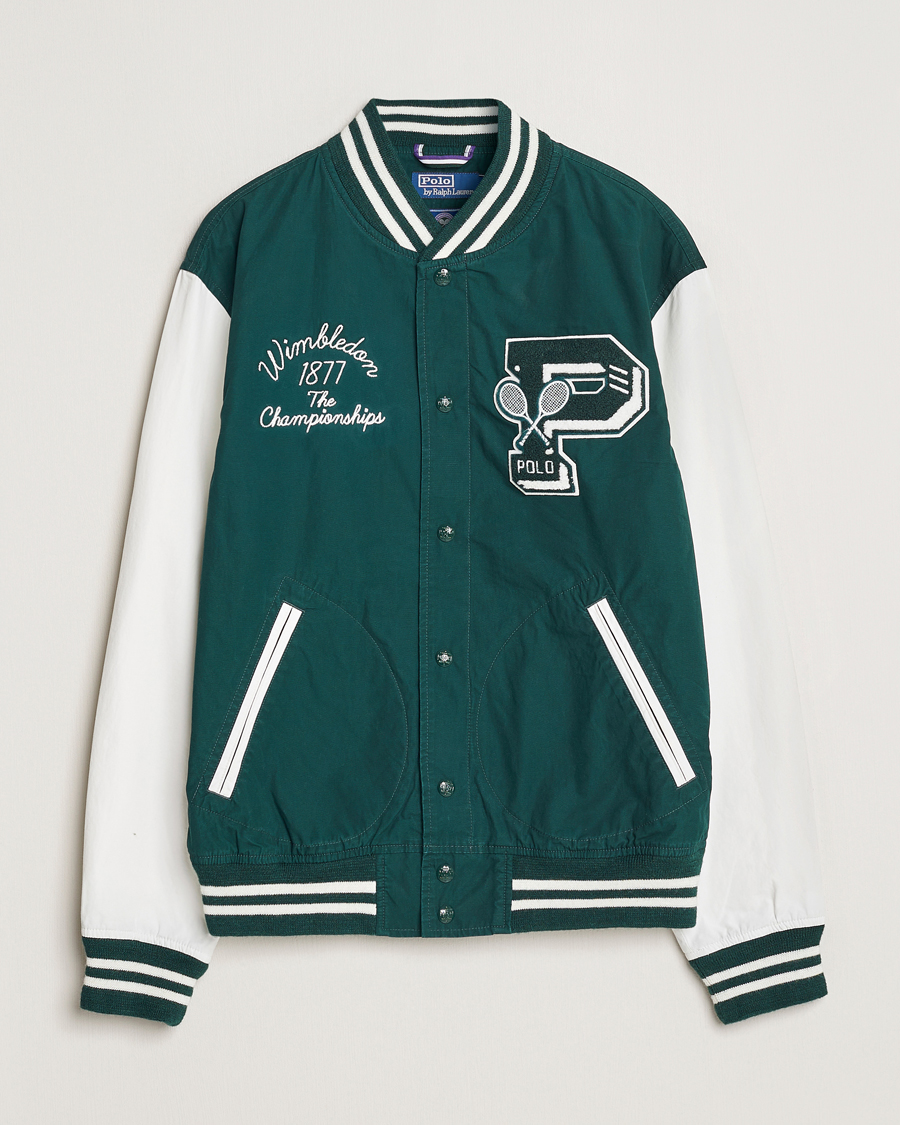 Herren | Jacken | Polo Ralph Lauren | Wimbledon Bomber Jacket White/Moss Agate