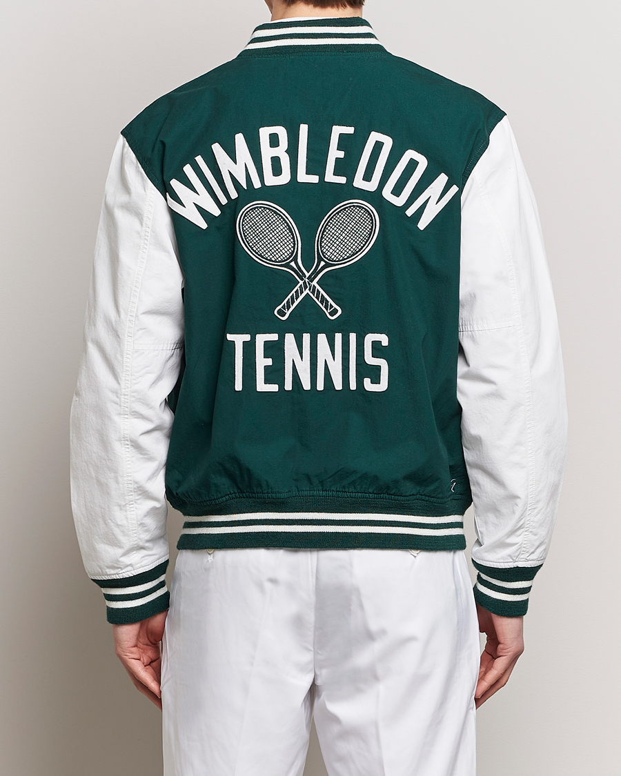 Herren | Jacken | Polo Ralph Lauren | Wimbledon Bomber Jacket White/Moss Agate