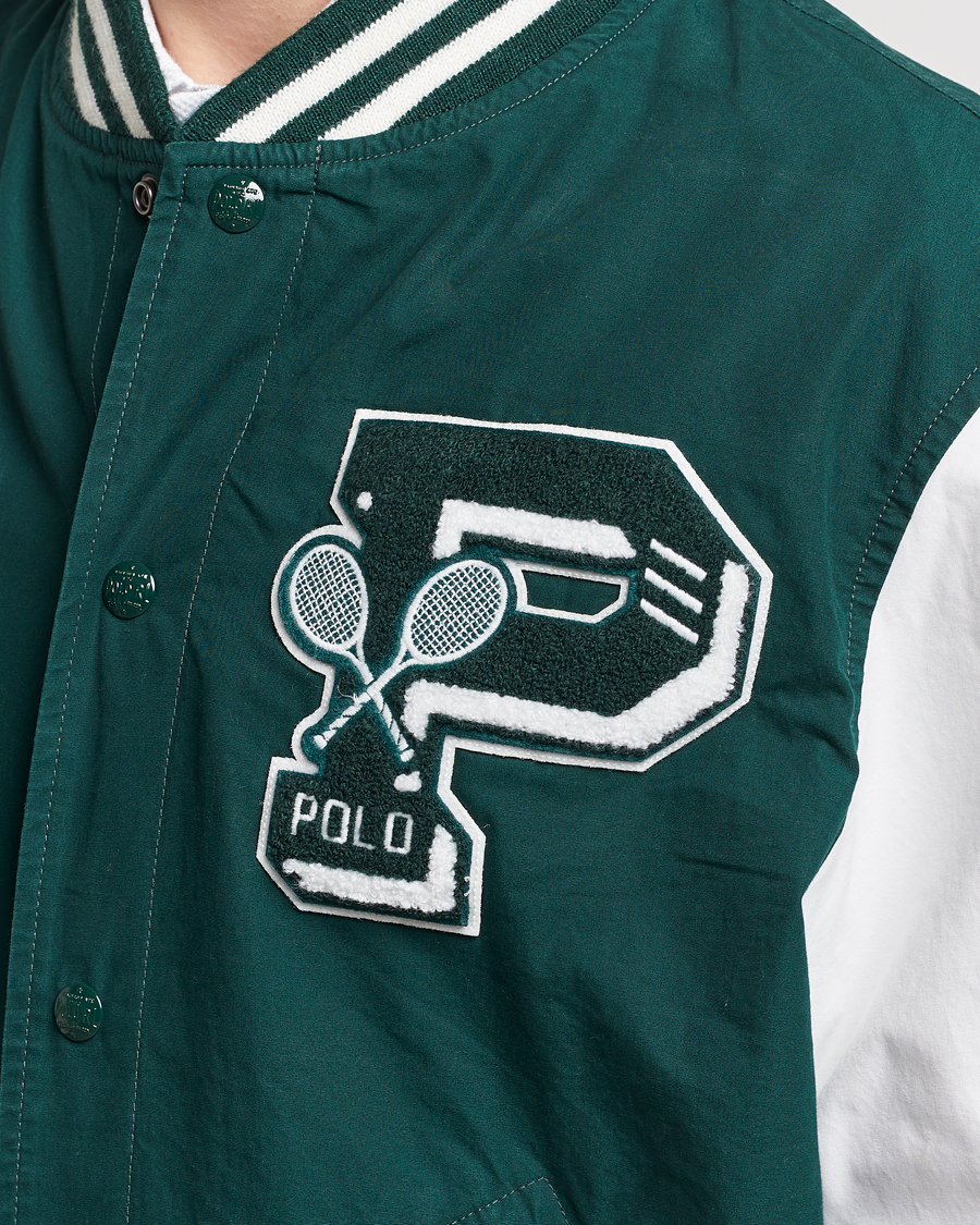 Herren | Jacken | Polo Ralph Lauren | Wimbledon Bomber Jacket White/Moss Agate