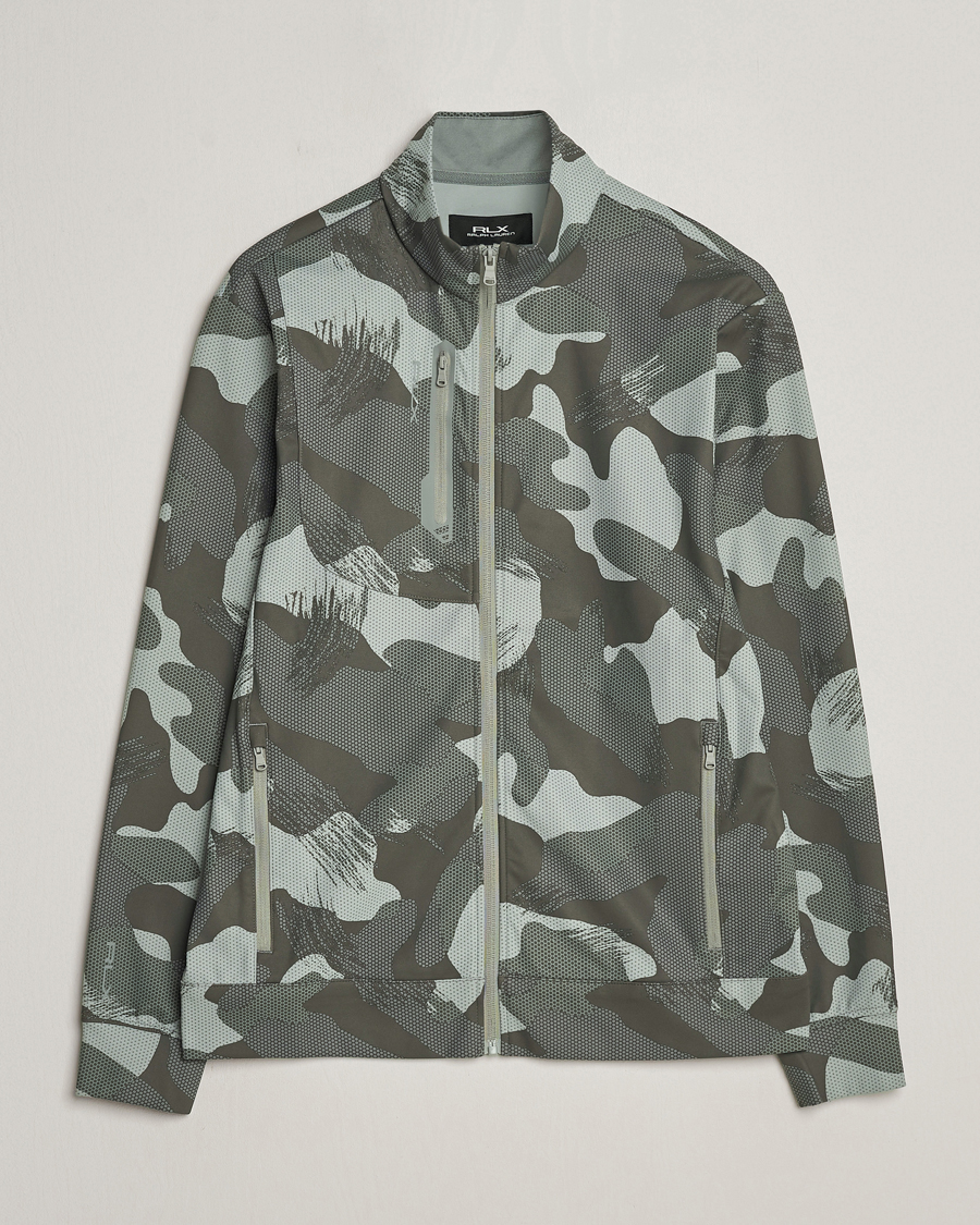 Herren | Pullover | RLX Ralph Lauren | Warp Tech Jersey Camo Full Zip Grey