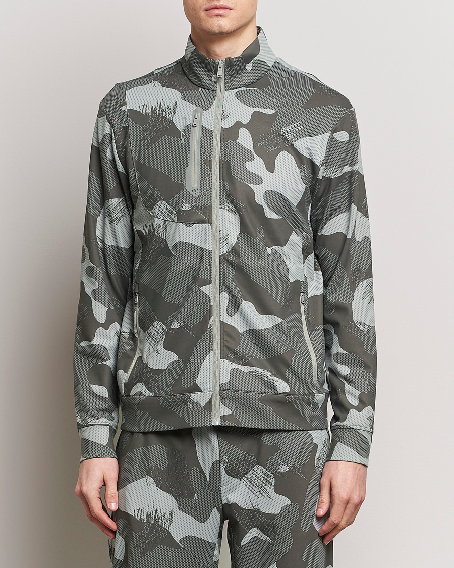 Herren | Pullover | RLX Ralph Lauren | Warp Tech Jersey Camo Full Zip Grey