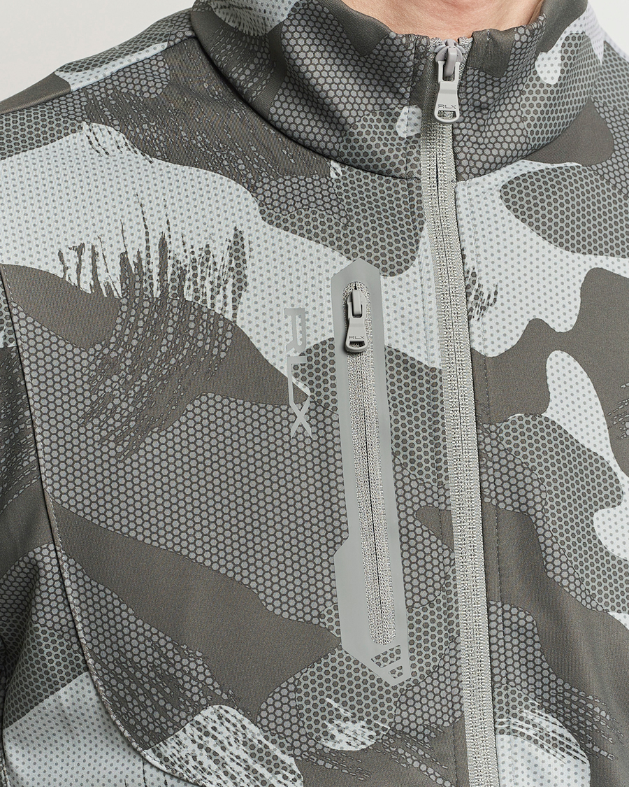 Herren | Pullover | RLX Ralph Lauren | Warp Tech Jersey Camo Full Zip Grey