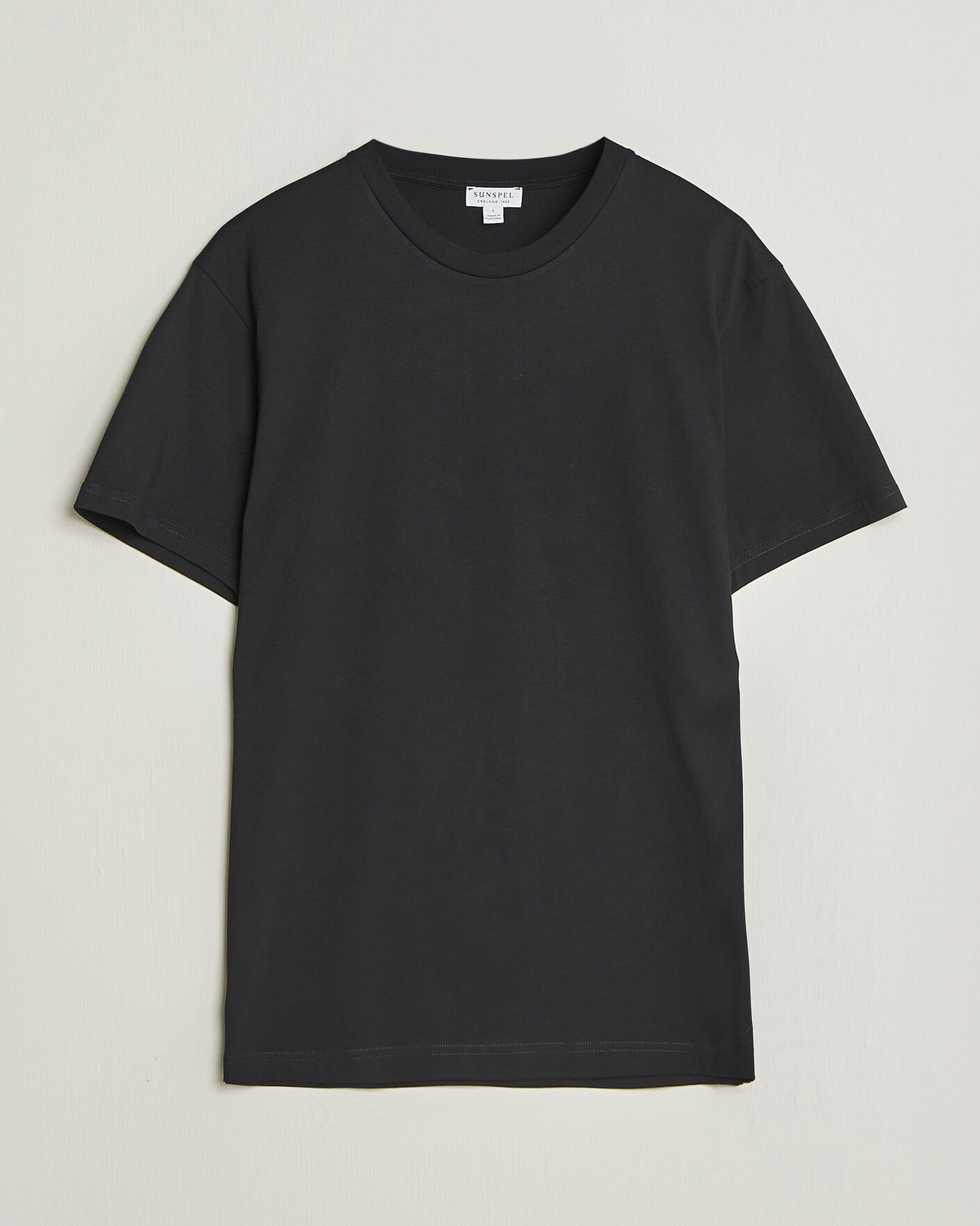 Herren | T-Shirts | Sunspel | Riviera Midweight T-Shirt Black