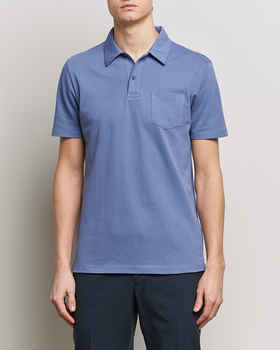 Herren | Poloshirts | Sunspel | Riviera Polo Shirt Grape