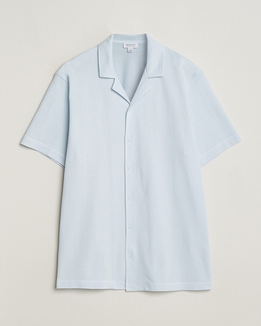 Herren | Hemden | Sunspel | Riviera Resort Shirt Light Blue