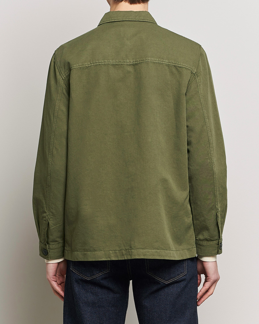 Herren | Hemden | Sunspel | Twin Pocket Cotton/Linen Jacket Khaki