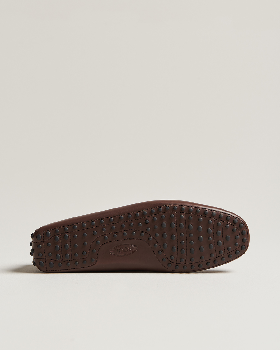 Herren | Tod's Lacetto Gommino Carshoe Dark Brown Calf | Tod's | Lacetto Gommino Carshoe Dark Brown Calf