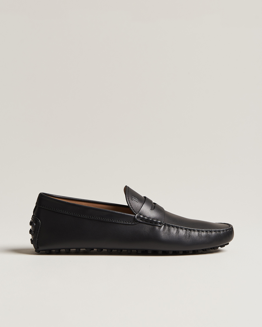 Herren | Tod's Gommino Carshoe Black Calf | Tod's | Gommino Carshoe Black Calf
