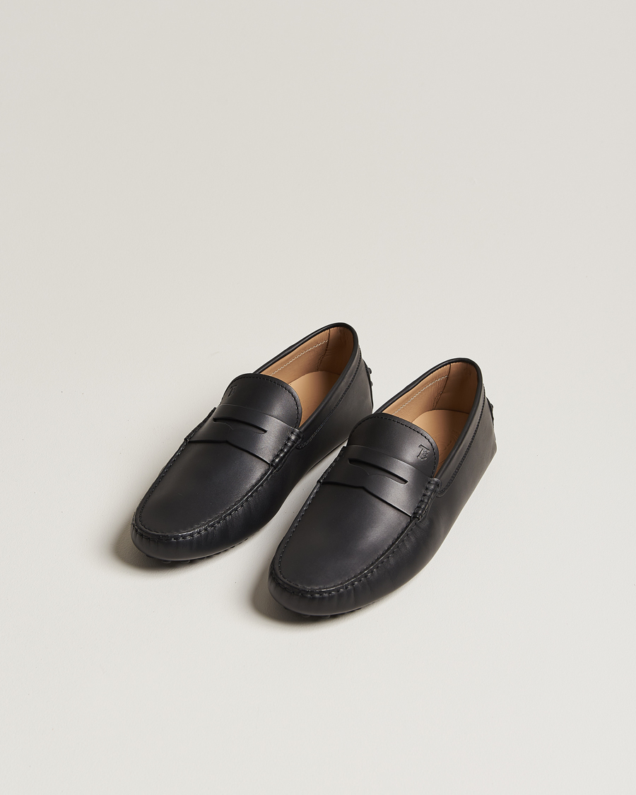 Herren | Tod's Gommino Carshoe Black Calf | Tod's | Gommino Carshoe Black Calf