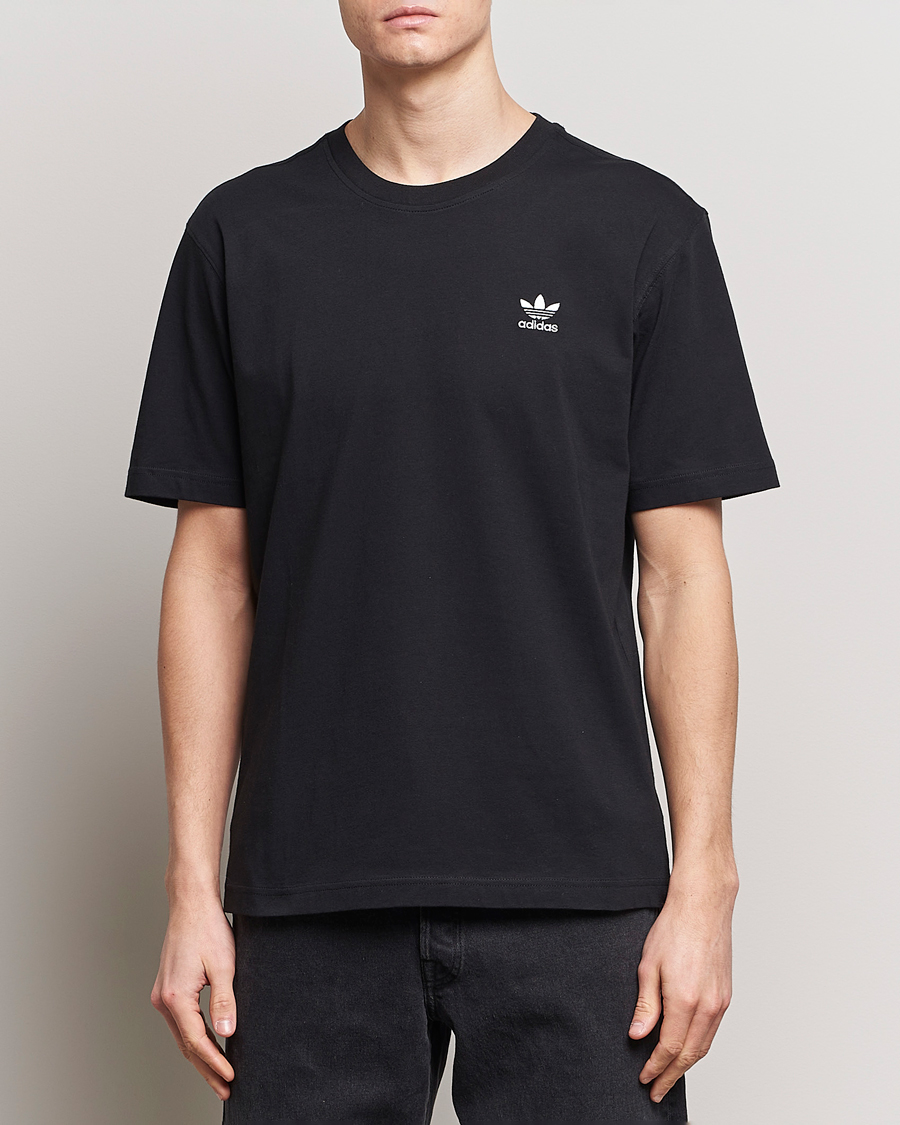 Herren | Schwartze t-shirts | adidas Originals | Essential Crew Neck T-Shirt Black