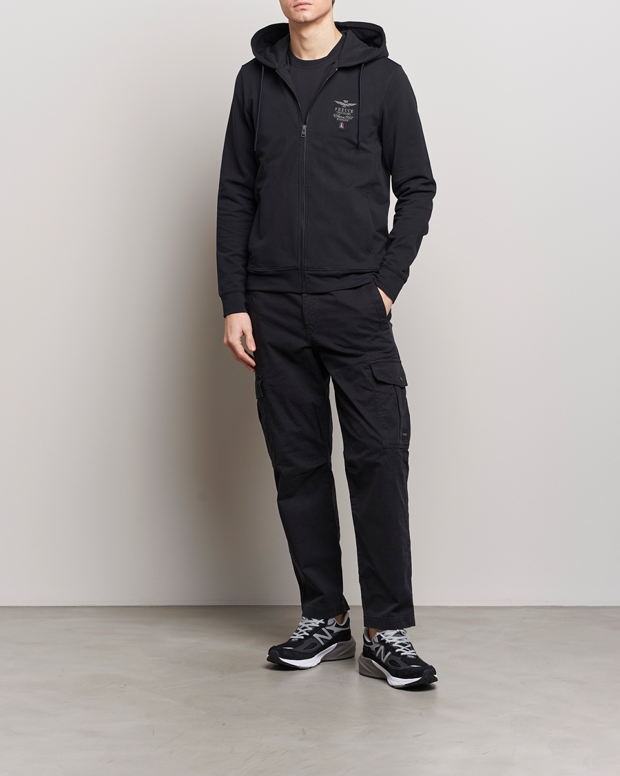 Herren | Pullover | Aeronautica Militare | Full Zip Hoodie Black