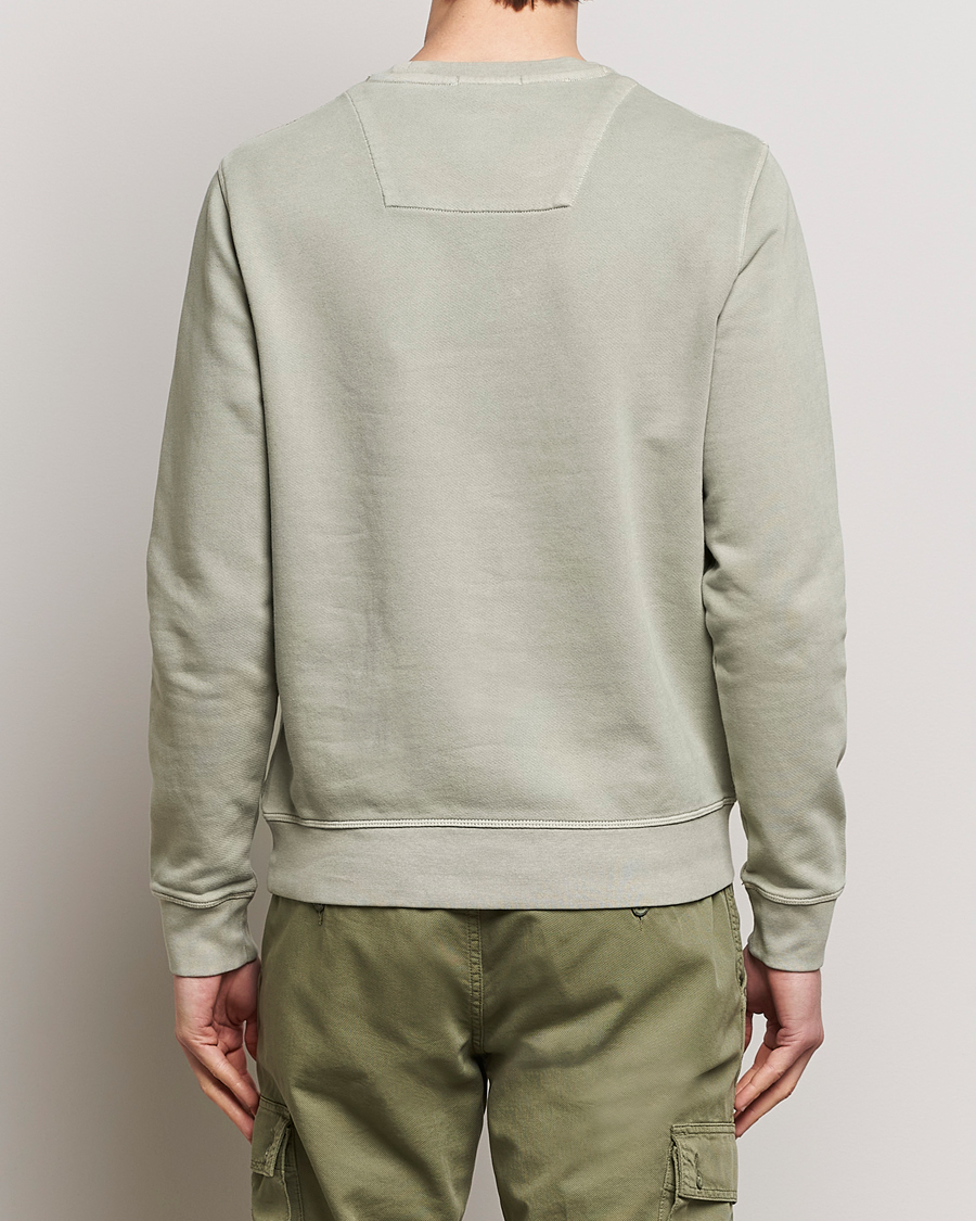 Herren | Pullover | Aeronautica Militare | Washed Crew Neck Sweatshirt Sage Green