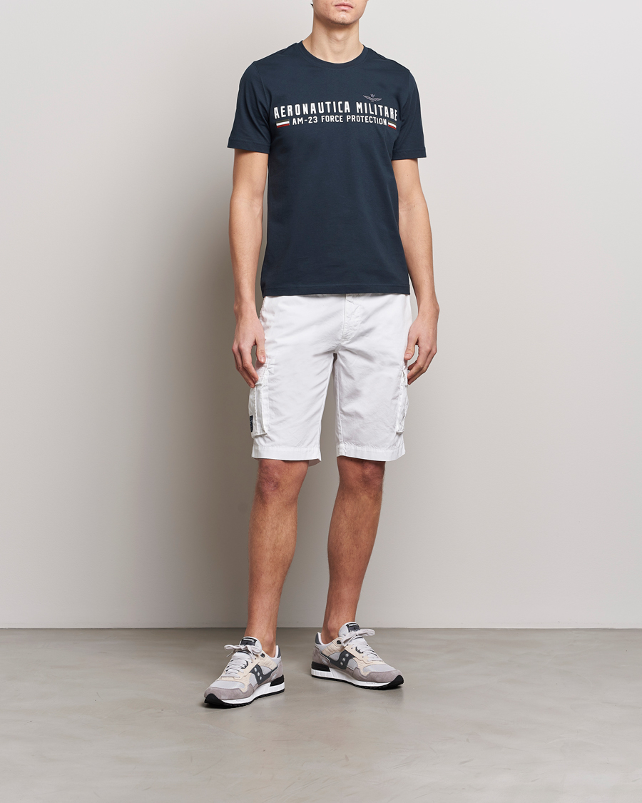 Herren | Shorts | Aeronautica Militare | BE066 Cargo Shorts Off White