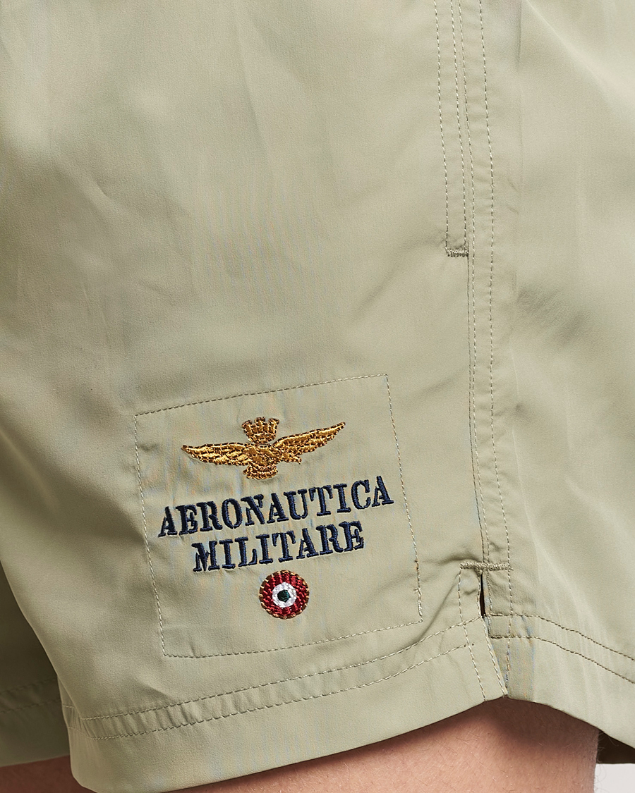 Herren | Badehosen | Aeronautica Militare | Costume Swim Shorts Sage Green