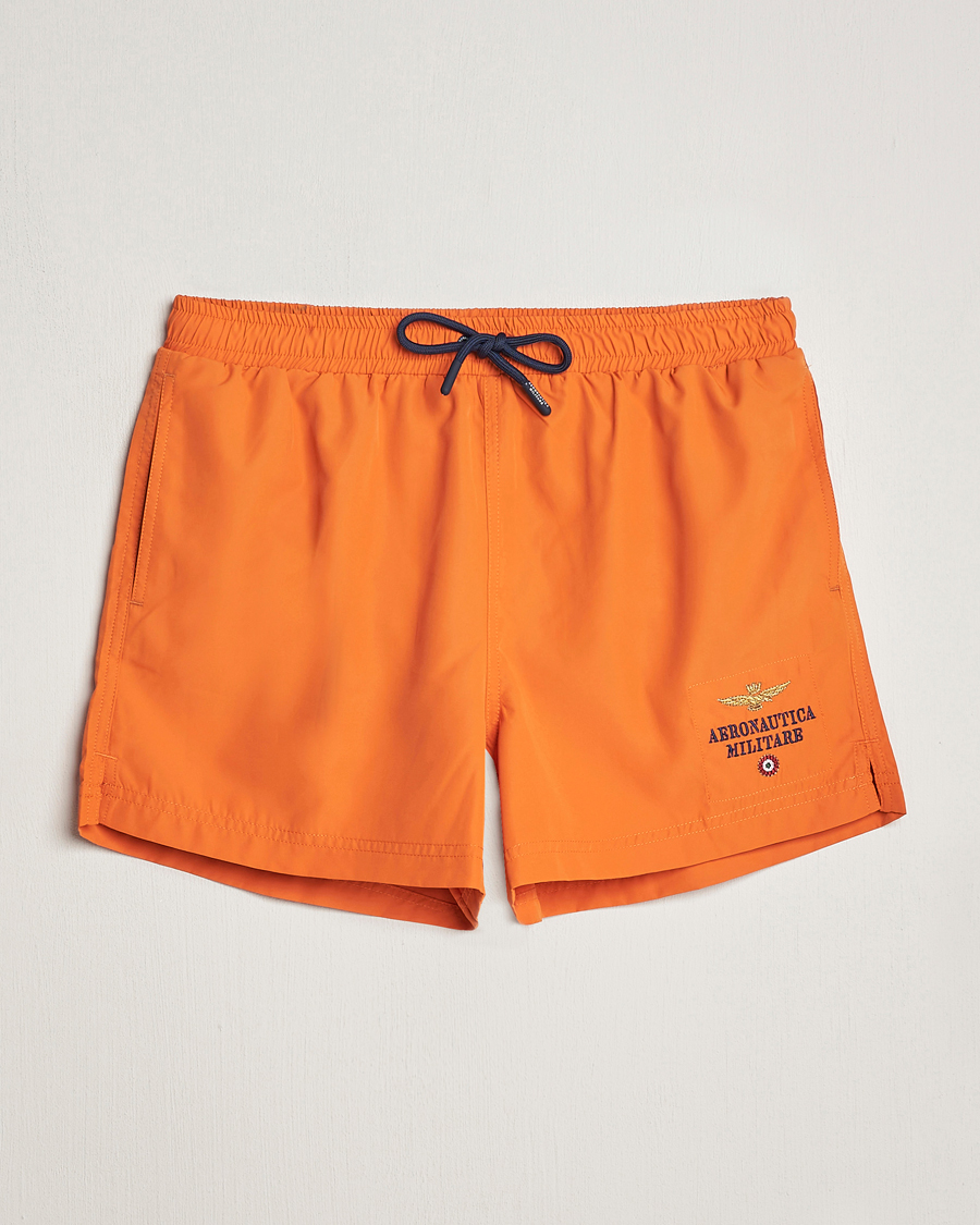 Herren | Badehosen | Aeronautica Militare | Costume Swim Shorts Carrot Orange