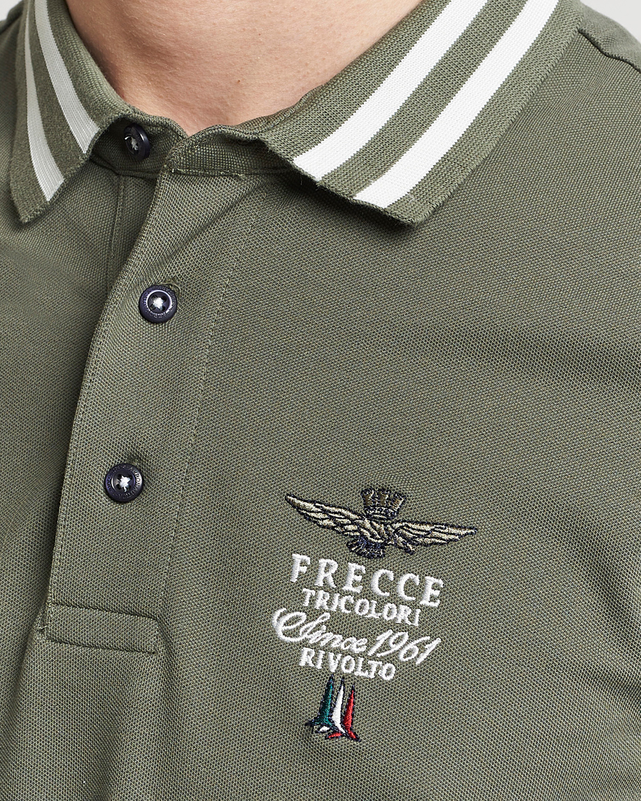 Herren | Poloshirts | Aeronautica Militare | Tipped Polo Verde Green