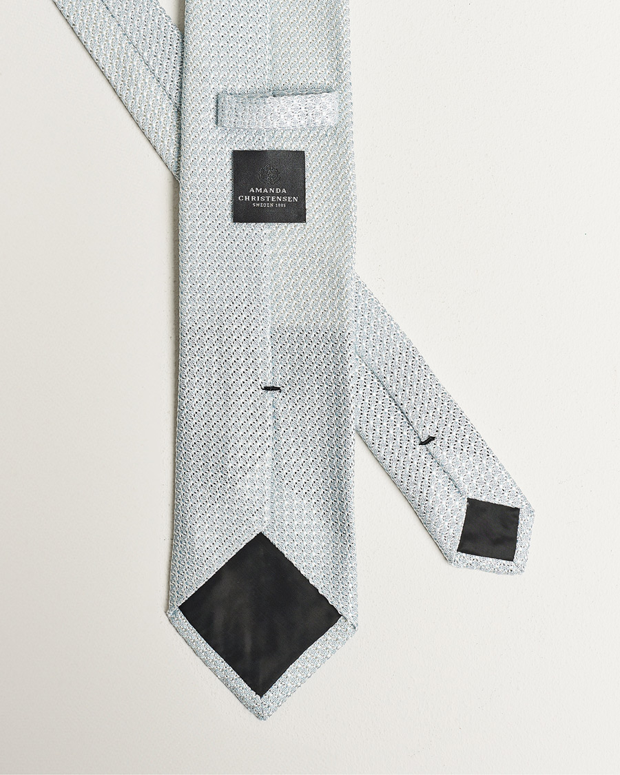 Herren | Krawatten | Amanda Christensen | Silk Grenadine 8 cm Tie Sky Blue