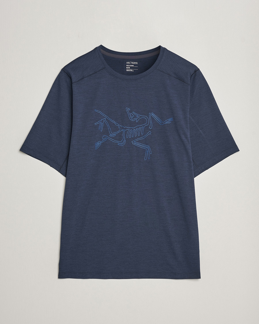 Herren | T-Shirts | Arc'teryx | Cormac Bird Logo Crew Neck T-Shirt Black Sapphire