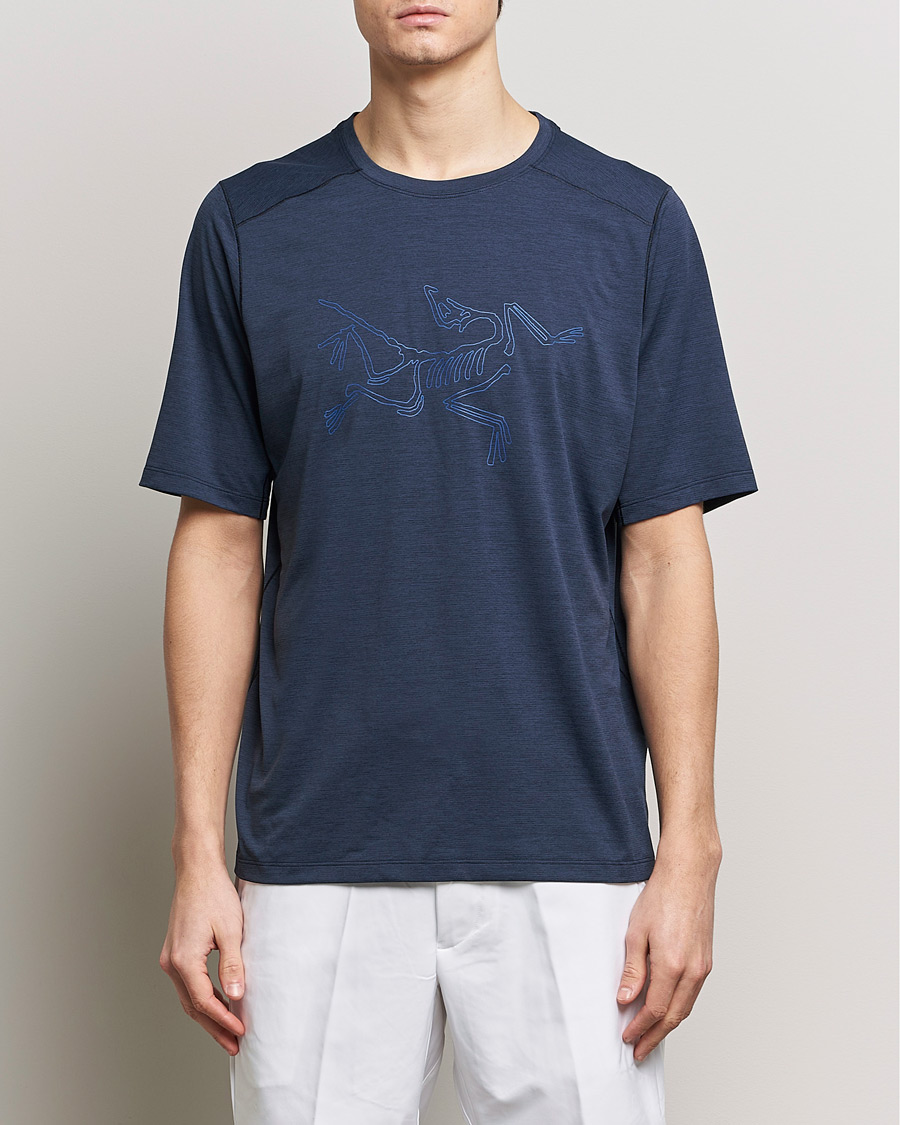Herren | Outdoor | Arc'teryx | Cormac Bird Logo Crew Neck T-Shirt Black Sapphire
