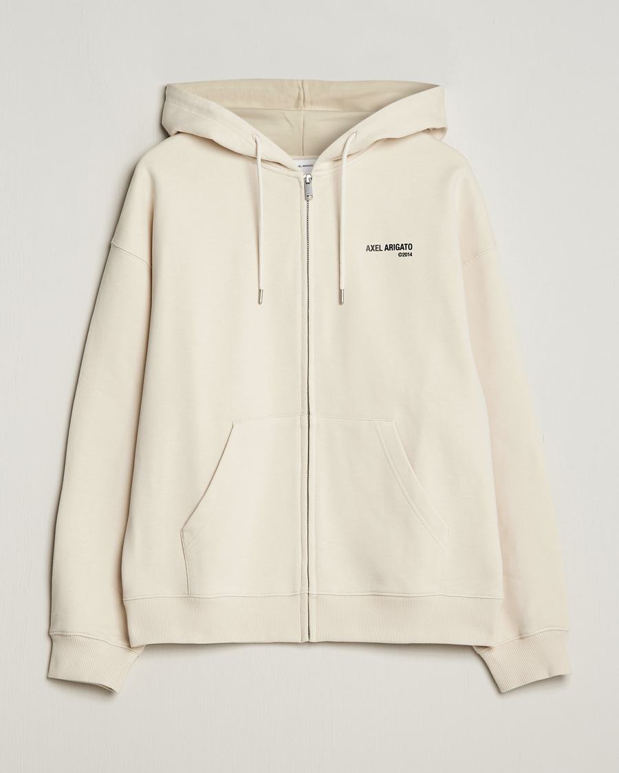 Herren | Pullover | Axel Arigato | Field Full Zip Hoodie Pale Beige